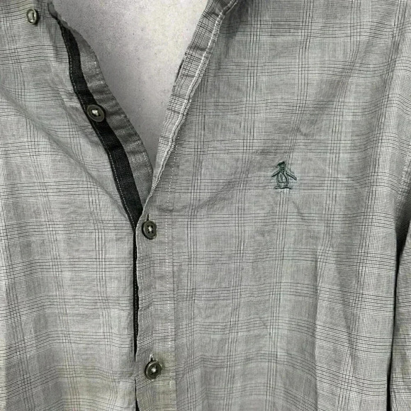 Penguin by Munsing Wear long sleeve button up Men’s shirt gray size Small - Picture 2 of 9